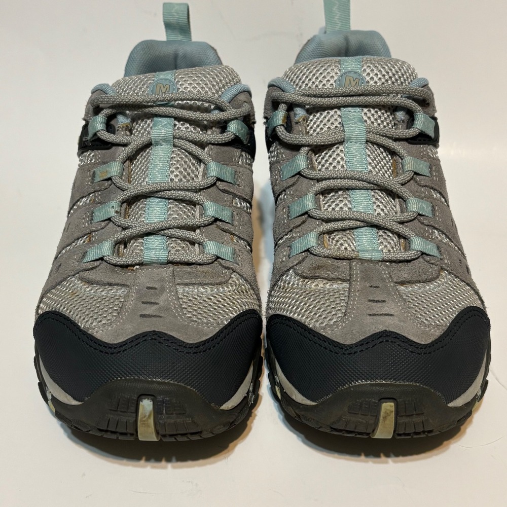 Merrell Moab 2 Vent Hiking Shoes Womens 9.5 Gray Blue Excellent J269836C
